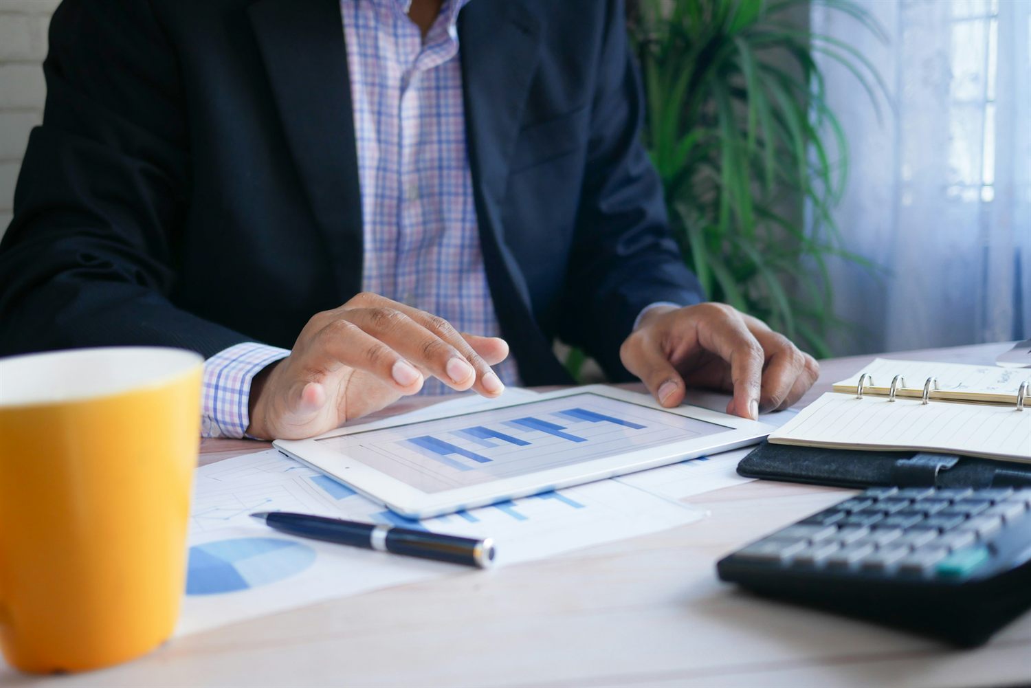 Reviewing financial planning charts